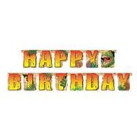 Festone happy birthday dinosauri