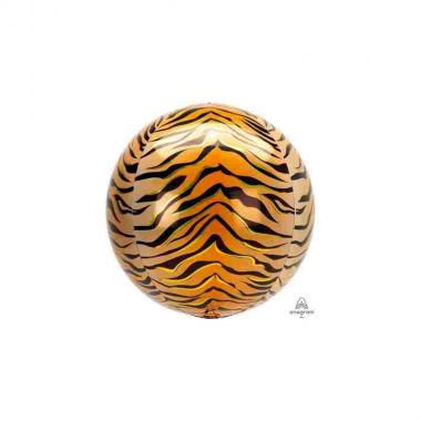 Orbz tiger print foil balloon