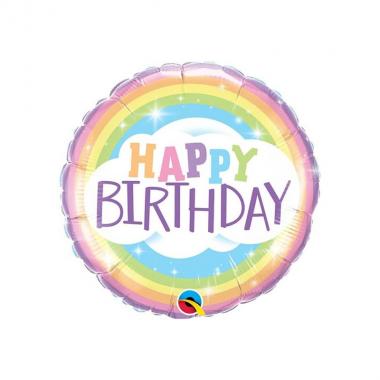 18'' happy birthday rainbow