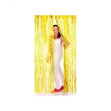 Doorcurtain foil gold 2x1m
