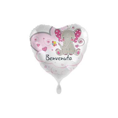 Engel Fiore di Carta Bianco/Fucsia - 45cm unisex (bambini)