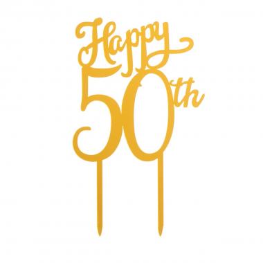 Cake topper 50 anniversario 16x10